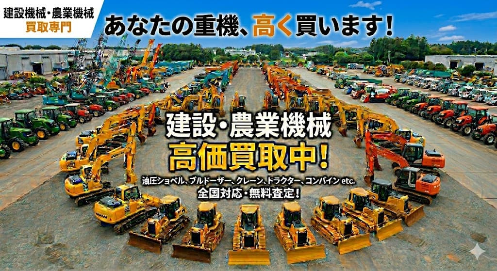 建設・農業機械 高価買取中