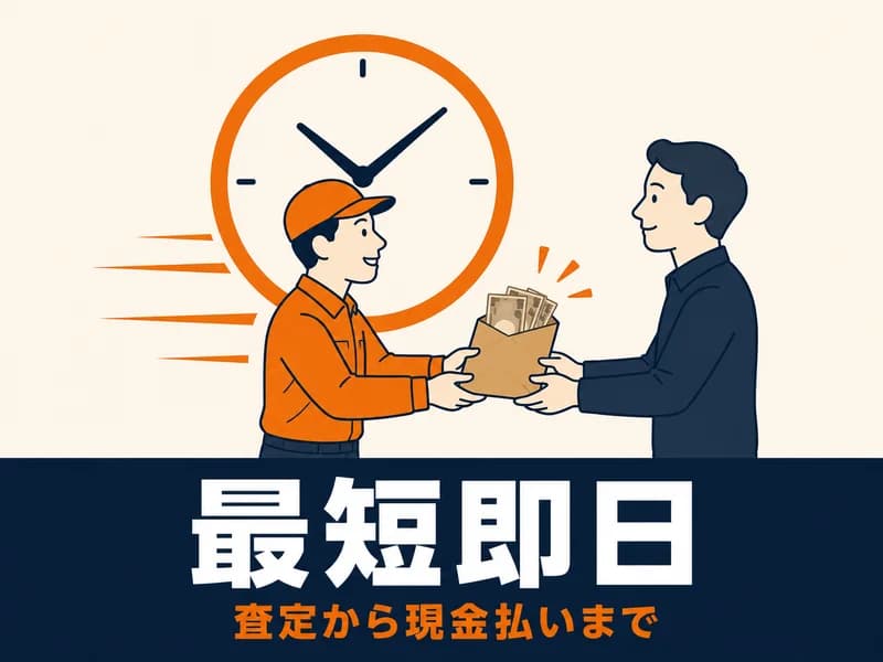 査定〜入金まで最短即日